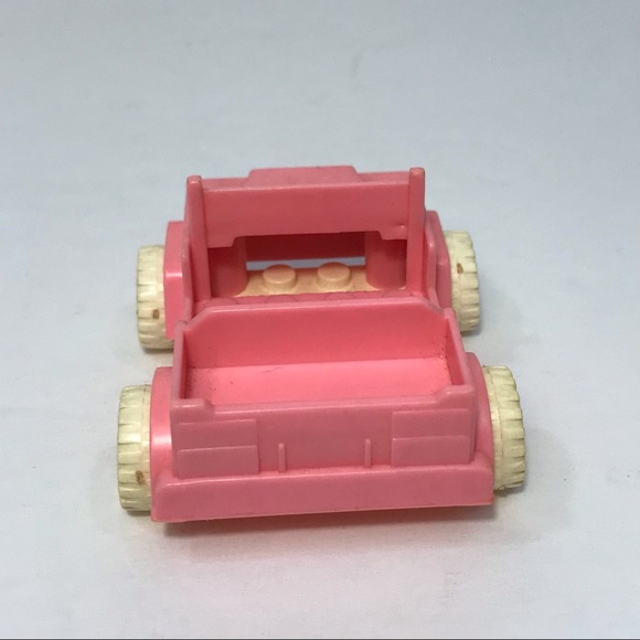 Vintage 1995 Mega Bloks Fantasy Shopping Avenue Playset Pink Replacement Jeep - Picture 4 of 8